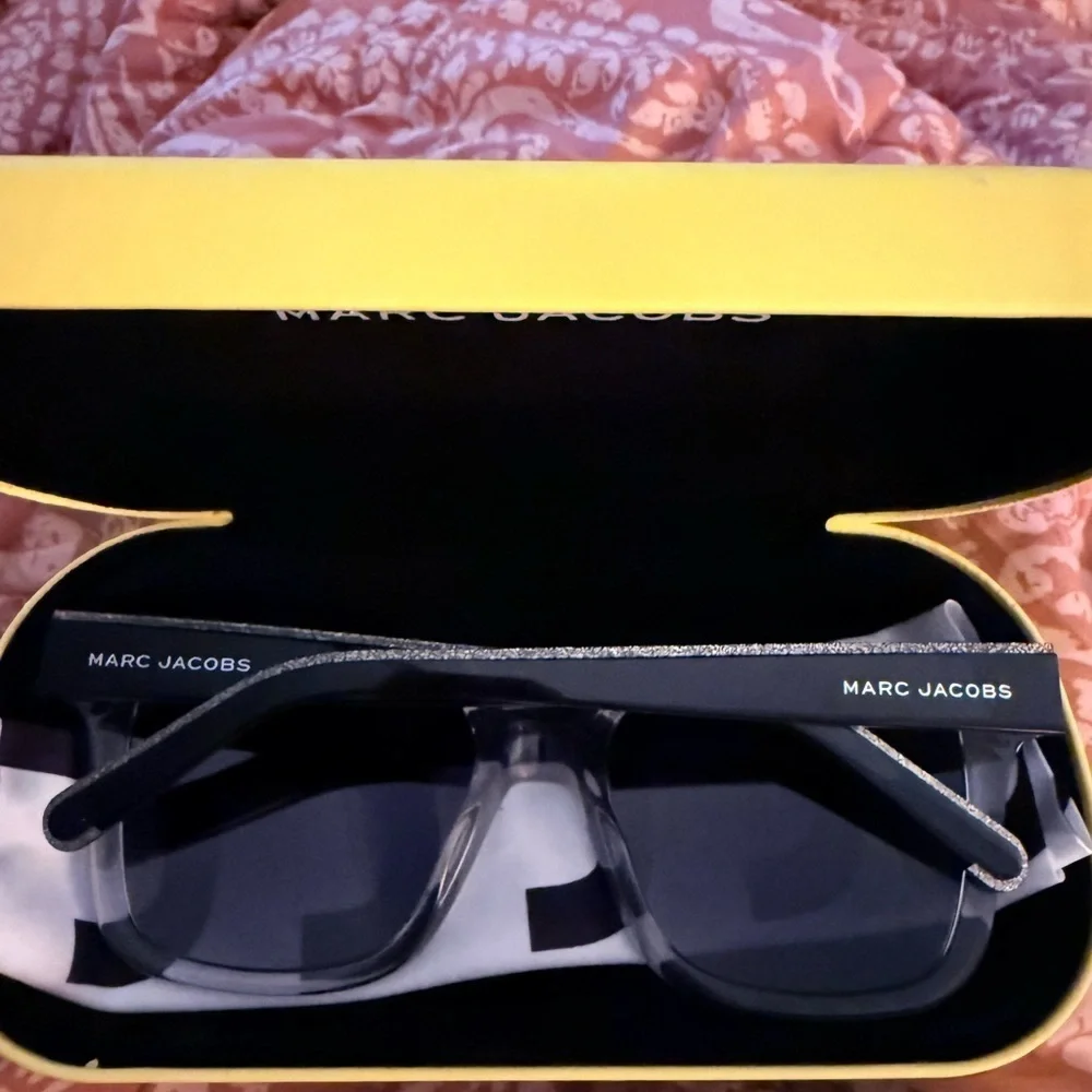 Marc Jacobs Transparent Sunglasses with Dark Lenses NWOT